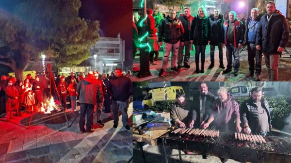 ΔΡΟΣΙΑ ΧΑΛΚΙΔΑΣ: Με παραδοσιακό γλέντι στην πλατεια αποχαιρέτισαν το 2023