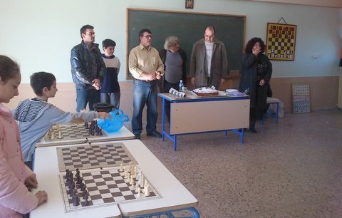 Μαζί με την κοπή της πίτας έγινε και αγώνας σιμουλτανέ
