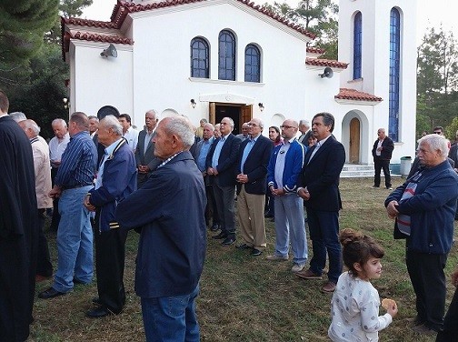 Στο μνημόσυνο των εργαζομένων της ΔΕΗ Αλιβερίου ο Τάσος Πρατσόλης