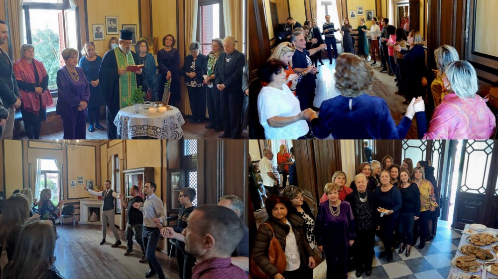 ΛΥΚΕΙΟ ΕΛΛΗΝΙΔΩΝ ΧΑΛΚΙΔΑΣ: Γλέντι με χορό και τραγούδια μετά τον Αγιασμό (φωτό)