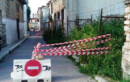 Κλειστή η οδός Σταμάτη στη Χαλκίδα
