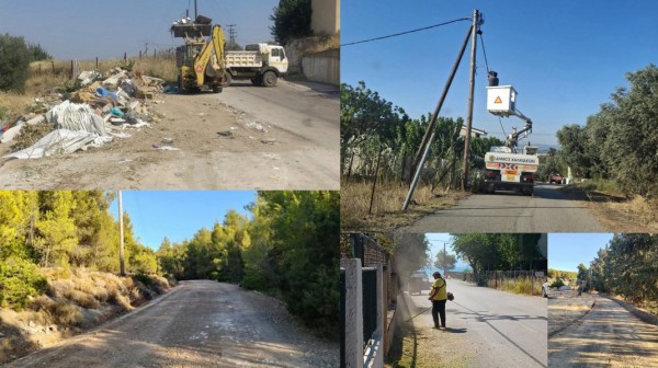 Εργασίες του Δήμου Χαλκιδέων στη Δημοτική Ενότητα Ληλαντίων