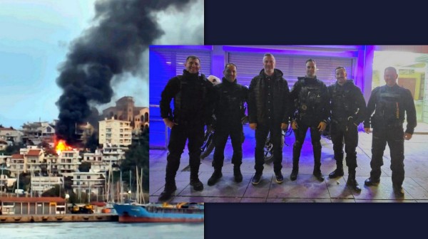 ΧΑΛΚΙΔΑ: Αυταπάρνηση μέσα στις φλόγες από αστυνομικούς της Άμεσης Δράσης