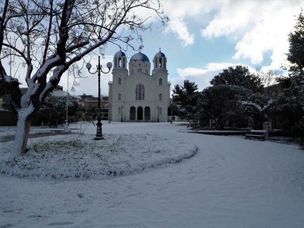 ΚΑΚΟΚΑΙΡΙΑ ΕΛΠΙΣ ΔΗΜΟΣ ΚΑΡΥΣΤΟΥ: Χιονόπτωση χωρίς μεγάλα προβλήματα