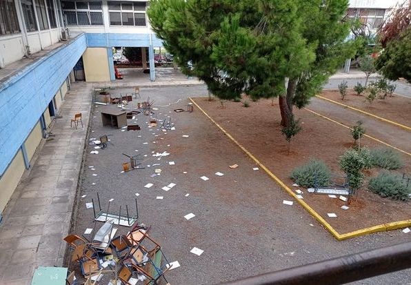 1ο και 2ο ΕΠΑΛ ΧΑΛΚΙΔΑΣ: Βανδαλισμοί από τους καταληψίες