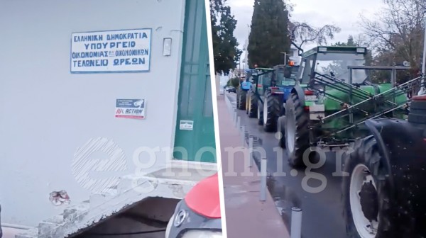 ΩΡΕΟΙ: Αγρότες απέκλεισαν το τελωνείο με τρακτέρ (VIDEO)