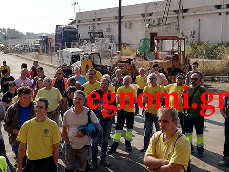 Ξεσηκωμός στο εργοτάξιο του Δήμου Χαλκιδέων κόντρα σε εργολαβικά συμφέροντα
