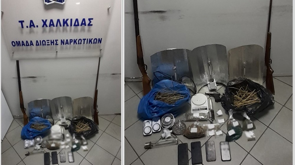 ΕΥΒΟΙΑ: Συμμορία καλλιεργούσε και διακινούσε ναρκωτικά – Συνελήφθησαν 4 άτομα από την Ασφάλεια Χαλκίδας