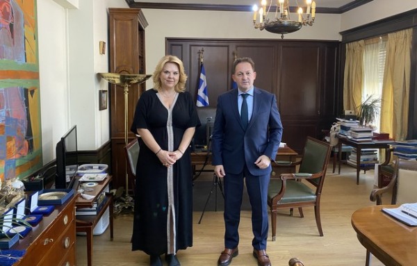 Συνάντηση της Δημάρχου Χαλκιδέων με τον Αναπληρωτή Υπουργό Εσωτερικών