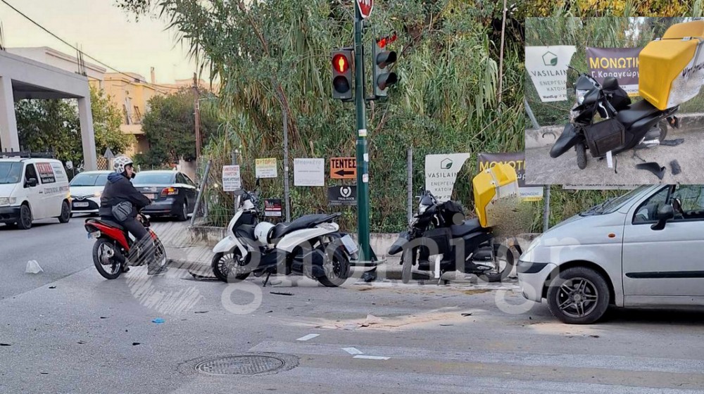 ΧΑΛΚΙΔΑ: Σφοδρό τροχαίο ατύχημα με σύγκρουση δύο μηχανών (φωτό)