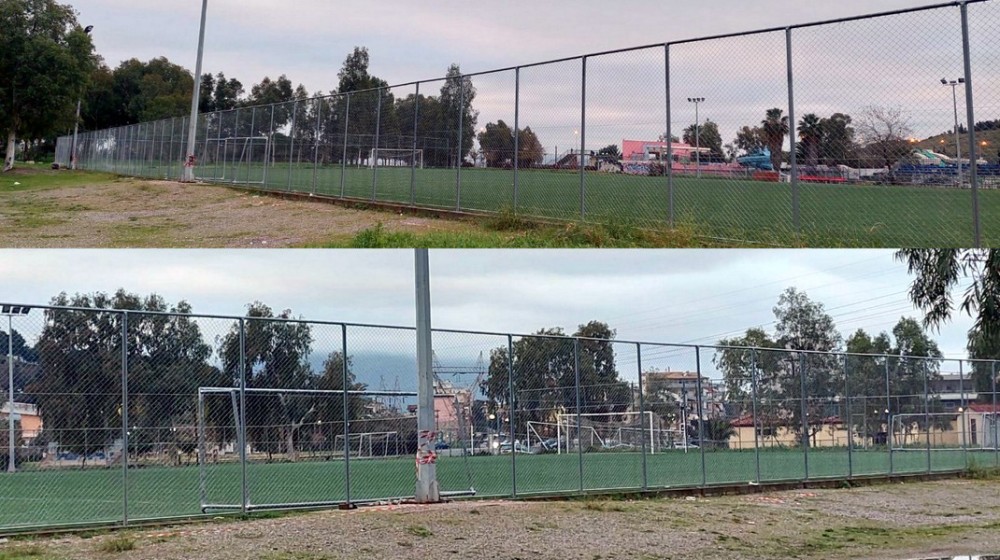 ΧΑΛΚΙΔΑ: Πλήρης αποκατάσταση της περίφραξης στο γήπεδο του Πάρκου Λαού