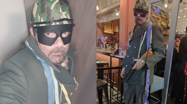 Ο Μπάμπης Γκαρούτσος εμπνεύστηκε από τον Κασσελάκη για την αποκριάτικη αμφίεση