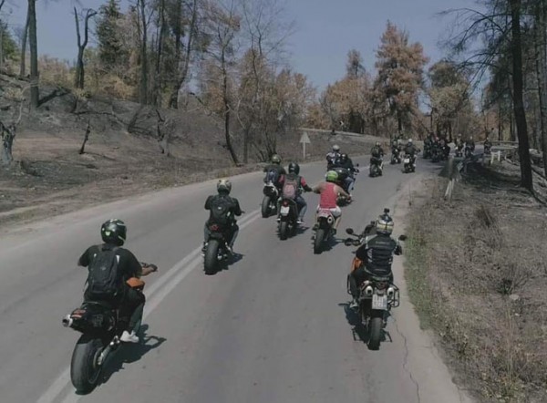 Εκατοντάδες μοτοσικλετιστές στήριξαν τη Βόρεια Εύβοια