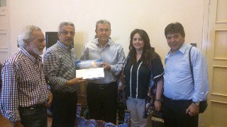 Στη Ρόδο βρέθηκε την Πέμπτη ο Δημήτρης Αναγνωστάκης