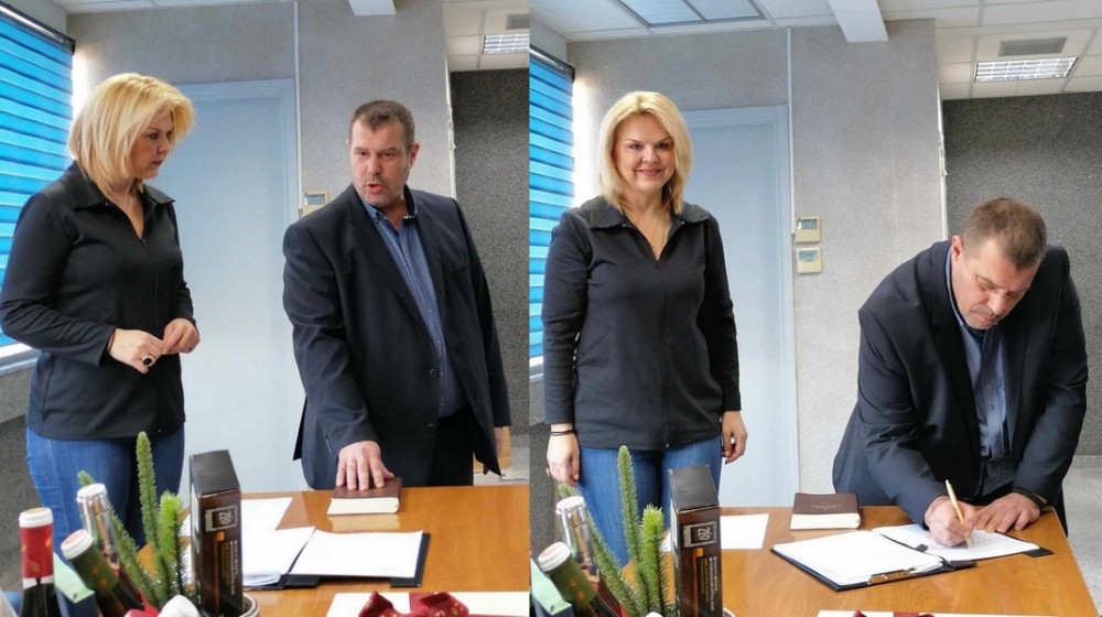 Ορκίστηκε δημοτικός σύμβουλος ο Γιάννης Νέζης ενώπιον της Δημάρχου (φωτό)