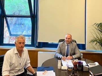 Συνάντηση του Σπύρου Πνευματικού με τον Υφυπουργό Υποδομών