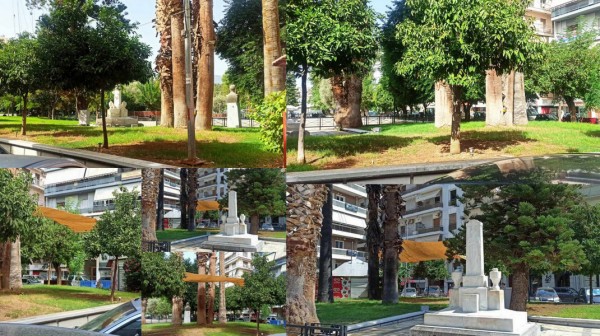 ΧΑΛΚΙΔΑ: Επιτέλους έβγαλαν την λινάτσα πίσω από το Ηρώον στην πλατεία Αγίου Νικολάου