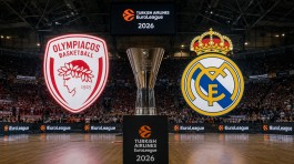 ΕΥΡΩΛΙΓΚΑ 2026: Ολυμπιακός-Ρεάλ το ζευγάρι του μεγάλου τελικού