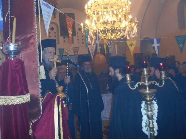 Στην Ενορία Περιβολίων  Κύμης ο Μητροπολίτης κ. Σεραφείμ