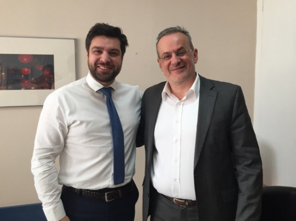 Ο Θανάσης Ζεμπίλης επισκέφτηκε το νέο Διοικητή του Νοσοκομείου Χαλκίδας