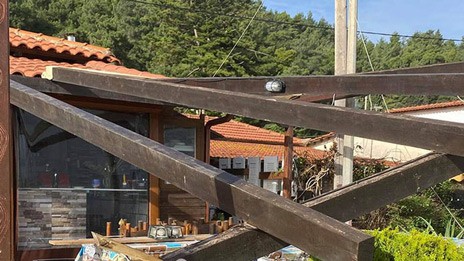 Ανεμοστρόβιλος προκάλεσε ζημιές στο Κατάκολο