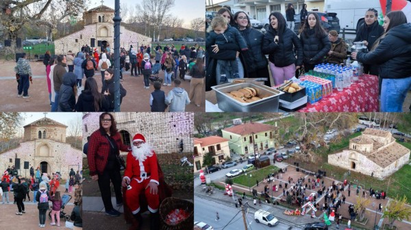 Γιορτινή χαρά στα Χάνια Αυλωναρίου από τον Εμπορικό και Επαγγελματικό Σύλλογο