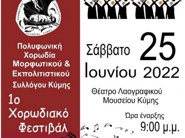 Χορωδιακό φεστιβάλ στο θέατρο του Λαογραφικού Μουσείου Κύμης