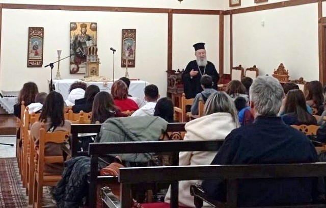 Ο Μητροπολίτης Χαλκίδος συναντήθηκε με μαθητές σχολείων
