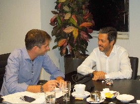 Συνάντηση του Συμεών Κεδίκογλου με τον Κώστα Μπακογιάννη