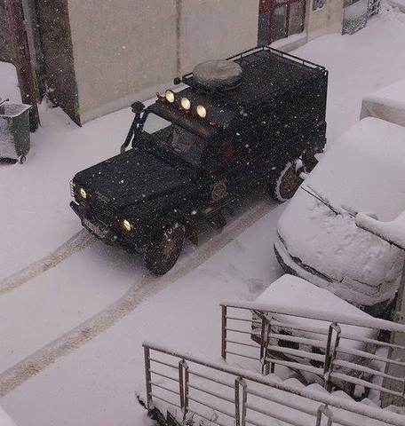 Πέφτει χιόνι σε όλη την Εύβοια από το πρωί της Τρίτης (φωτό)
