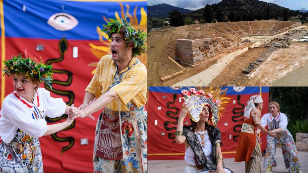 Ο Πλούτος του Αριστοφάνη στο αρχαίο θέατρο Ερέτριας από το Εθνικό Θέατρο