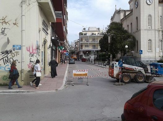 Κλειστή λόγω έργων η οδός Αντωνίου στη Χαλκίδα