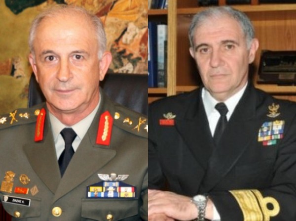 Βραβεύονται στη Χαλκίδα ο στρατηγός Ζιαζιάς και ναύαρχος Γιακουμάκης