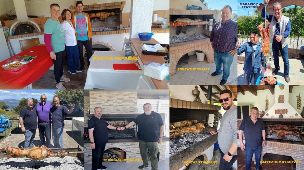 ΠΑΣΧΑ EΥΒΟΕΩΝ: Αρνιά, κατσίκια και κοκορέτσια ψήθηκαν την Κυριακή του Πάσχα σε πολλά σπίτια