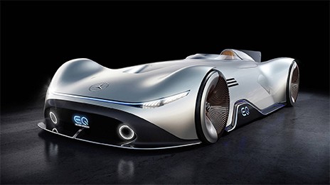Mercedes EQ Vision Silver Arrow