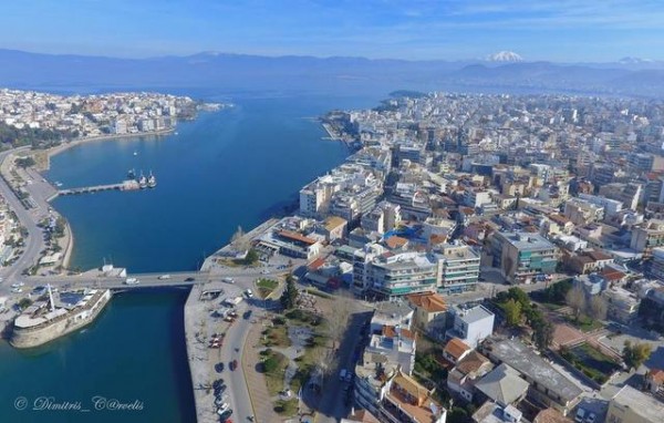Καταπληκτική λήψη της Χαλκίδας από ψηλά