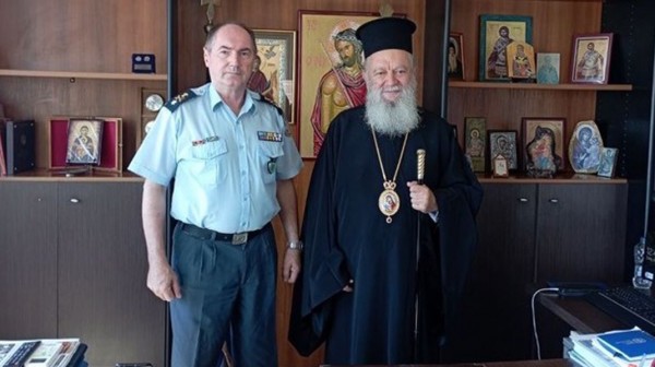 ΧΑΛΚΙΔΑ: Επίσκεψη του Δεσπότη στον Αστυνομικό Διευθυντή Εύβοιας