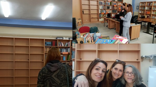 Επέκταση ραφιών στη σχολική βιβλιοθήκη του 1ου Γυμνασίου Χαλκίδας