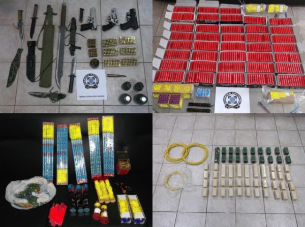 Οπλοστάσιο και χιλιάδες κροτίδες στην κατοχή 26χρονου