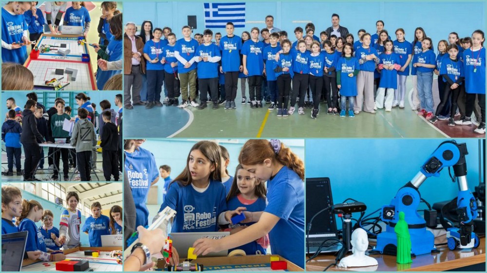 Ρομποτική δράση με μαθητές στο Μαντούδι