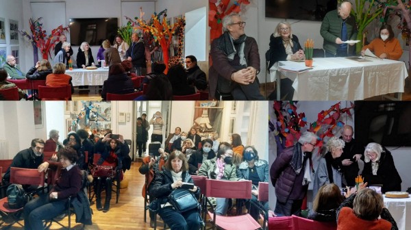 ΧΑΛΚΙΔΑ: Τυχερή η Ευαγγελία Λαδά στην κοπή της πίτας του Εργαστηρίου Τέχνης