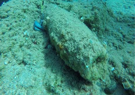 Οβίδες στην Έξω Παναγίτσα Χαλκίδας