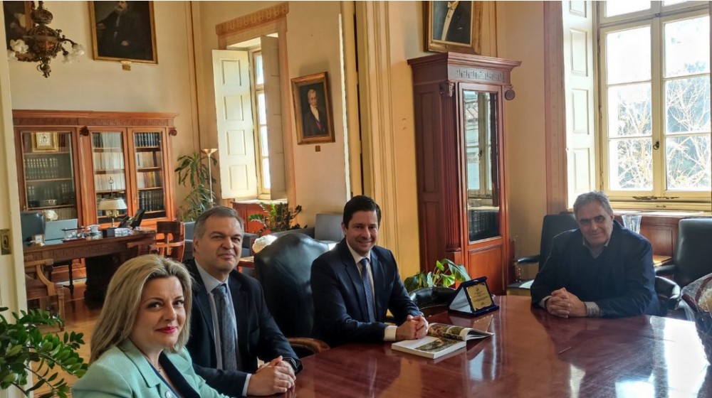 Ο Γιώργος Ψαθάς επισκέφτηκε τον Πρύτανη του Πανεπιστημίου Αθηνών