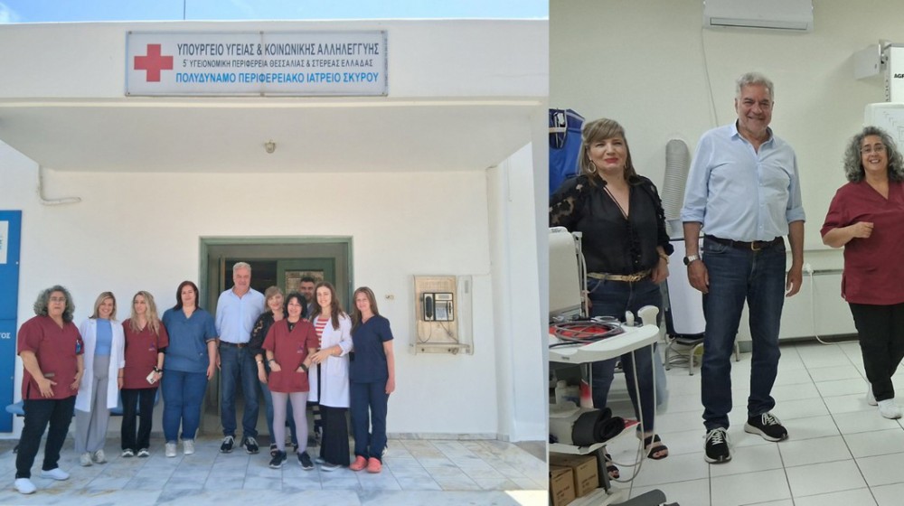 ΣΚΥΡΟΣ: Επίσκεψη του Φώτη Σερέτη στο Πολυδύναμο Περιφερειακό Ιατρείο του νησιού