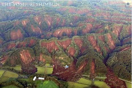 Μετακινήθηκαν ολόκληρα βουνά από τον χθεσινό σεισμό 6,6 Ρίχτερ στην Ιαπωνία