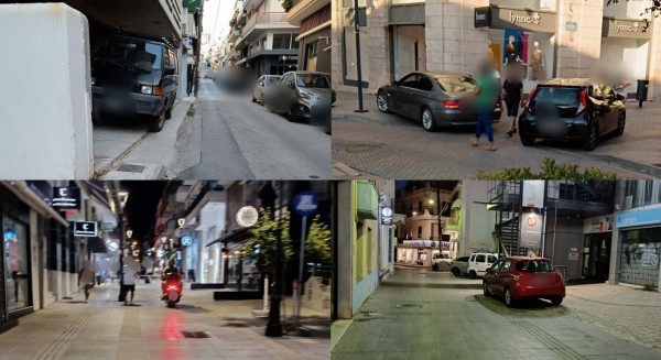ΧΑΛΚΙΔΑ: Δεν υπάρχει ...σωτηρία με το παράνομο παρκάρισμα στην πόλη (φωτό)