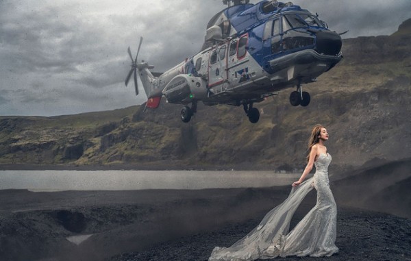 Νύφη παραλίγο να αποκεφαλιστεί από ελικόπτερο (VIDEO)