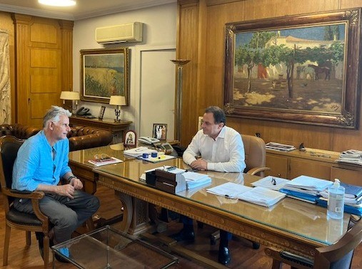 Ο Σπύρος Πνευματικός επισκέφτηκε τον υπουργό Αγροτικής Ανάπτυξης