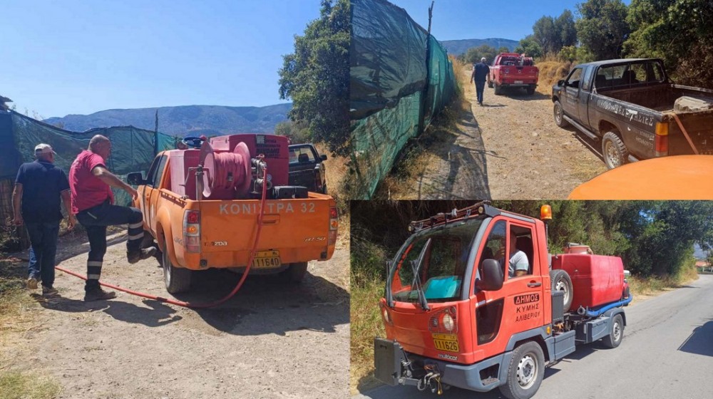 ΚΗΠΟΙ ΕΥΒΟΙΑΣ: Πυρκαγιά σε αγροτοδασική έκταση το μεσημέρι της Κυριακής