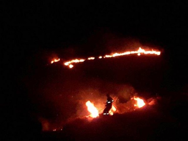 Τραχήλι Αλιβερίου: Φωτιά προκάλεσε αναστάτωση